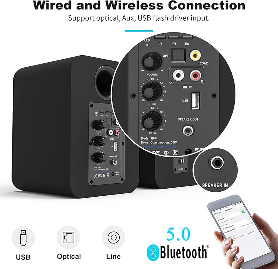 【未使用】BESTISAN アクティブ スピーカー bluetooth jbl Amazon.co.jp: BESTISAN アクティブ スピーカー 80W Bluetooth5